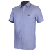 Men's Corporate Shirt Short Sleeve - Black & Indigo